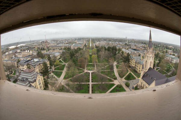 Image of campus buildings in front of the Gold Dome from the Dome Cam