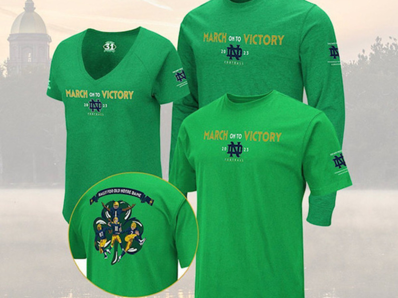3 versions "The Shirt" for 2023, green with interlocking navy ND