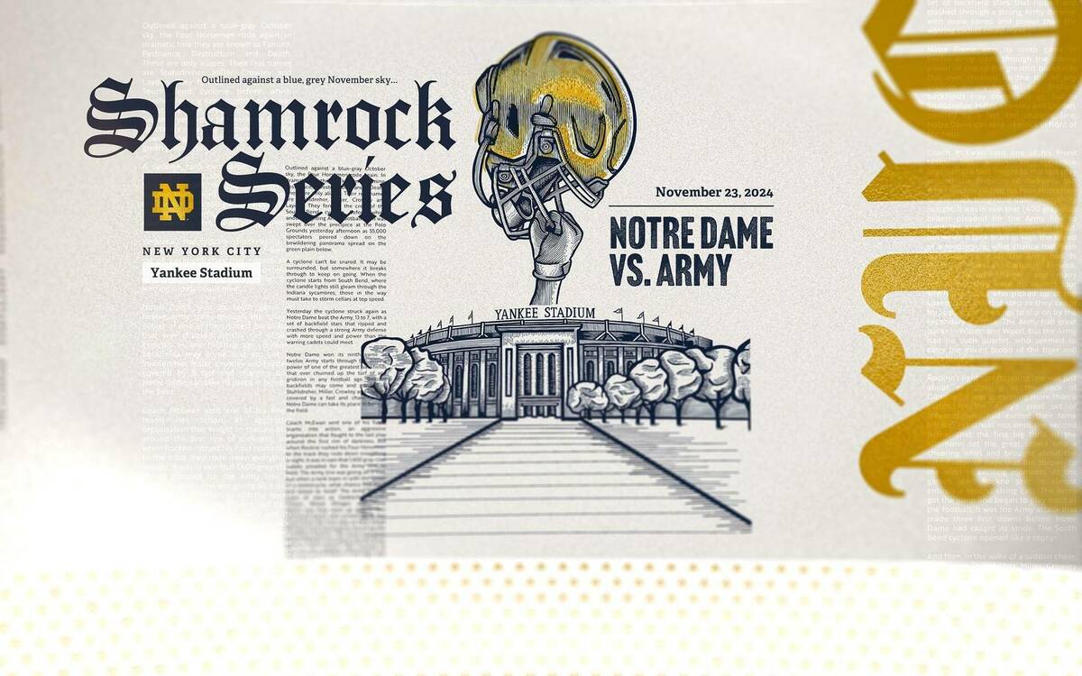 Shamrock Series Notre Dame versus Army at Yankee Stadium.